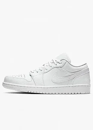 Жорики | 40р 25см nike air jordan 1 low triple white кроссовки мужские