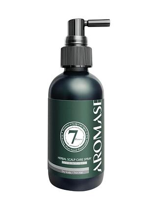 Несмываемый лосьон-спрей для увлажнения и комфорта кожи головы aromase herbal scalp care spray, 115 мл