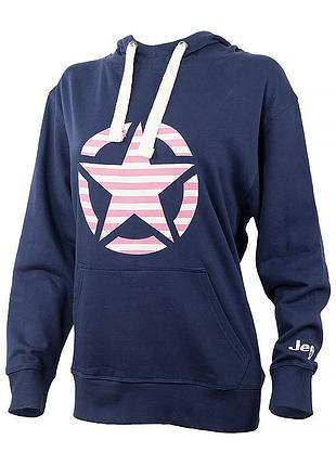 Худи jeep hooded oversize sweatshirt star striped print o102608-a184 xl