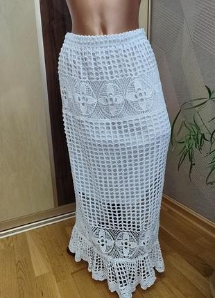 Красива спідниця в стилі кроше