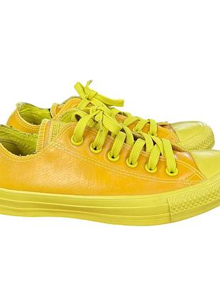 Яркие желтые  водонепроницаемые кеды converse chuck taylor all star rubber low 39 размер стелька 24.5 см
