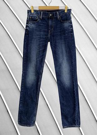 Мужские синие джинсы levis 511 w30 l34 s m оригинал левайс слим slim fit прямые базовые классические левис деним стан идеал 44 46