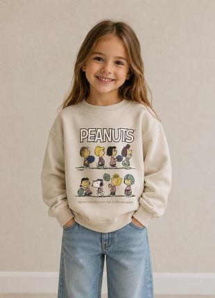 Худі на флісі zara x peanuts (снупі) для дитини 6–7 років