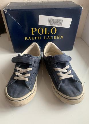 Кеды  детские кроссовки polo ralph lauren р. 26 стелька 17,5 см