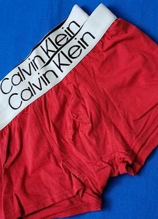 Мужские трусы-боксеры calvin klein, синие s, красные l. новые