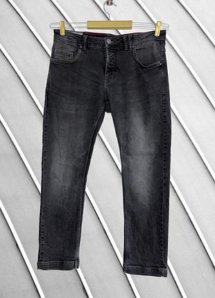 Мужские графитовые джинсы Tom tompson w36 l30 xl 2xl оригинал томмпсон слим slim fit стрейчевые серые деним стан идеал 54 56