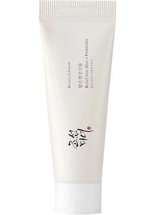 Солнцезащитный крем с пробиотиками beauty of joseon relief sun :rice + probiotics, 10мл