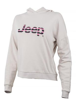 Кофта jeep hooded cropped sweatshirt striped print o102609-j863 l