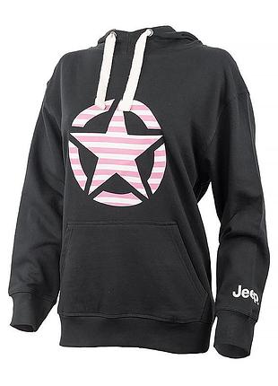 Худи jeep hooded oversize sweatshirt star striped print o102608-b000