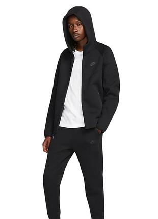 Толстовка nike m nk tch flc fz wr hoodie fb7921-010 s