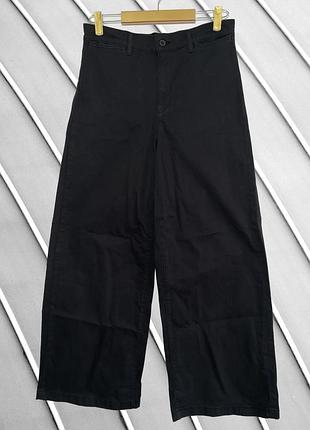 Жіночі чорні широкі джинси levis 28 m l оригінал левайс wide leg з високою посадкою бавовняні штани левіс денім стан ідеал 46 48