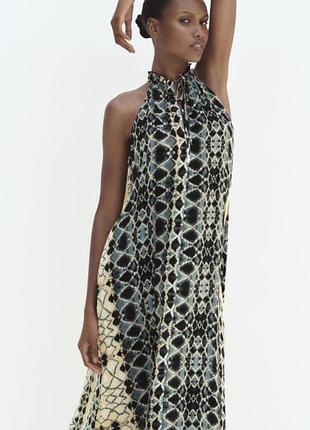 Летнее женское платье zara