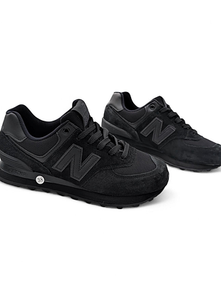 Мужские кроссовки new balance 574 черные 6