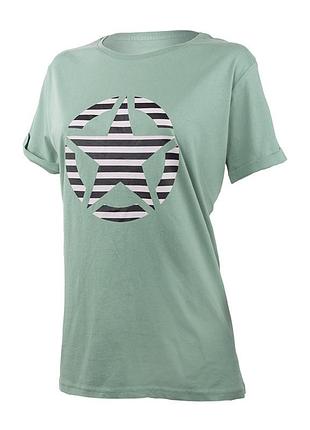 Футболка jeep t-shirt oversize star striped print turn o102613-e854 l