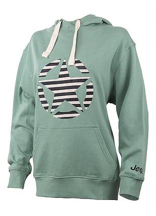 Худи jeep hooded oversize sweatshirt star striped print o102608-e854