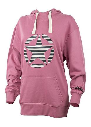 Худи jeep hooded oversize sweatshirt star striped print o102608-p490 m