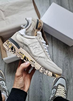 Чоловічі кросівки premiata lander grey white