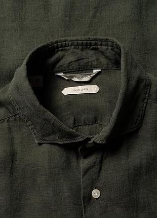 Suitsupply pure linen shirt button up green [smh017253]
