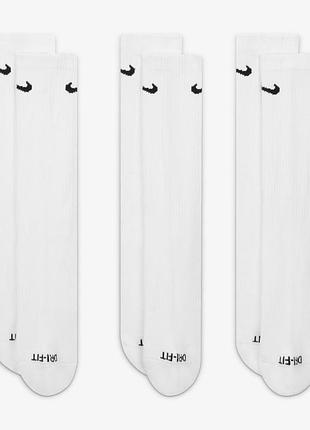 Шкарпетки nike u everyday plus cush crew 3pr sx6888-100 38-42