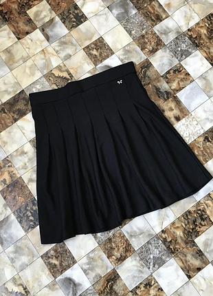 Спідниця трикотажна чорна zara для дівчинки 13-14роки(164см)