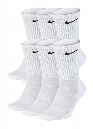 Шкарпетки nike u everyday cush crw 6pr 132 sx7666-100 46-50