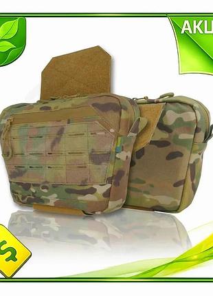 Ve сумка-напашник kiborg gu cordura new version m мультикам для військових з балістичним пакетом підсу n6w_ver