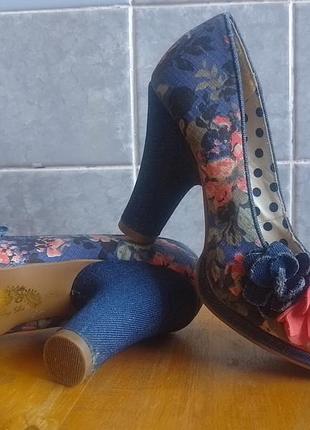 Туфлі ruby shoo яскравий акцент в денім  стилі 38 розмір