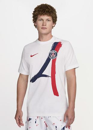 Футболка nike psg iconic away tee white hf0826-100 s