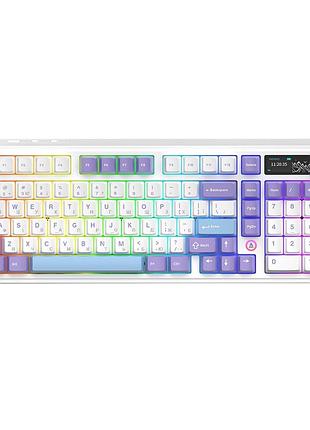 Клавиатура беспроводная ajazz ak980 v2 gift switch v2 механическая 98 клавиш rgb white (ak980-v2-g-pwb)