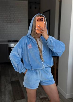 Трендовий, велюровий костюм, жіночий❤️‍🔥