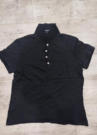 Черное поло ralph lauren golf оригинал в горошек мужское