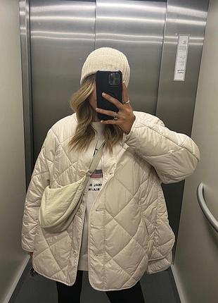 H&m стьобана демісезонна куртка бомпер стеганная куртка курточка