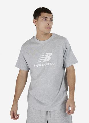 Футболка nb stacked logo mt41502ag new balance mt41502ag