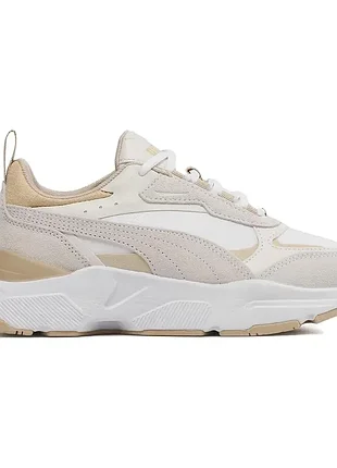 Кроссовки женские puma cassia mix бежевые