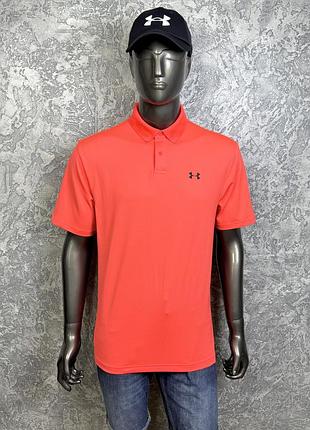 Under armour performance polo поло футболка l размер спортивная яркая