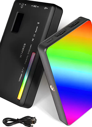 Аккумуляторная светодиодная rgb-камерная лампа andoer w140 rgb – это мощный и универсальный инструмент для создания профессионального освещения во вре