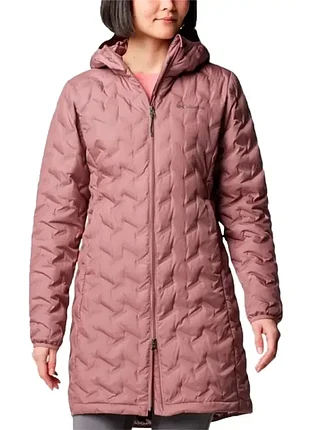 Куртка жіноча columbia delta ridge™ ii long down jacket темно-рожева 2088211-609