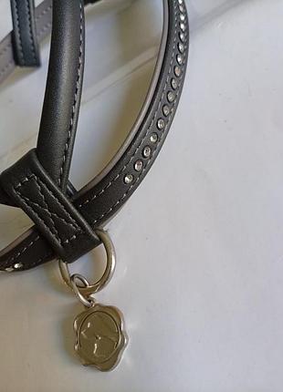Шлейка hunter зі шкіри лося «harness round & soft luxus elk petit» 32–38 см