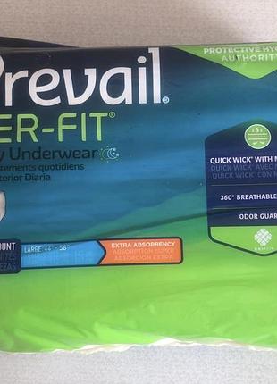 Подгузники трусики для взрослых prevail per-fit, для мужчин и женщин, размер l, 18 штук