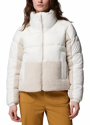 Куртка женская columbia leadbetter point ii sherpa hybrid белая 2085601-125
