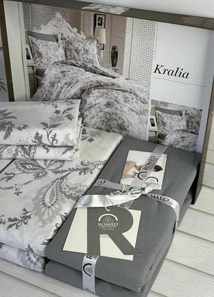 Постільна білизна  з поплина, євро розмір, romeo home туреччина.