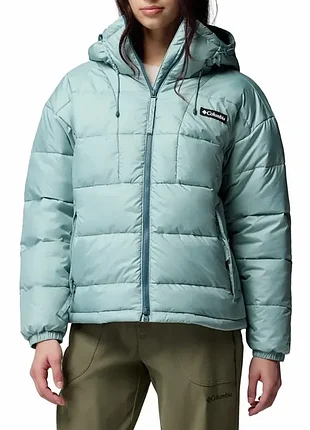 Куртка жіноча columbia pike lake™ iii hooded jacket бірюзова 2133561-461