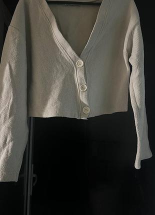 Укорочений кардиган zara