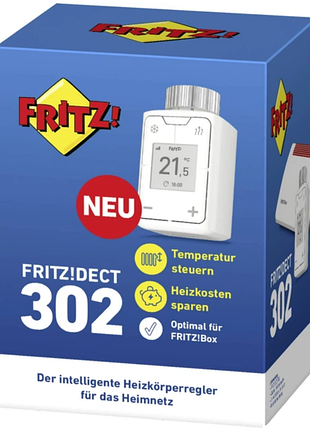 Avm "fritz!dect 302" - інтелектуальний регулятор температури батареї для домашньої мережі розумний регулятор температури батареї fritz!dect 302 комфо