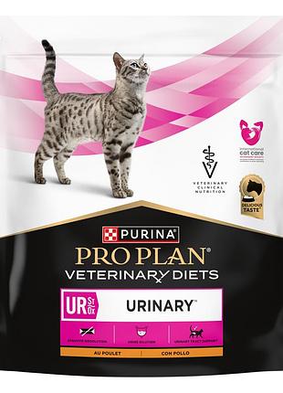 Сухой диетический корм pro plan veterinary diets ur urinary для взрослых кошек для растворения и снижения образования струвитных