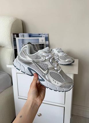 Кожаные кроссовки nike v5 rnr metallic silver