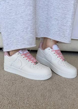 Кросівки жіночі nike air force white pink