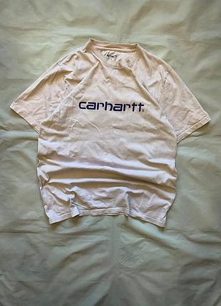 Футболка с большим лого carhartt t-shirt
