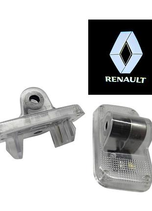 Світлодіодне штатне vip підсвічування на дверях автомобіля з логотипом renault koleos 2009--2015