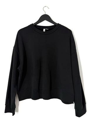 Чорний оверсайз світшот h&m